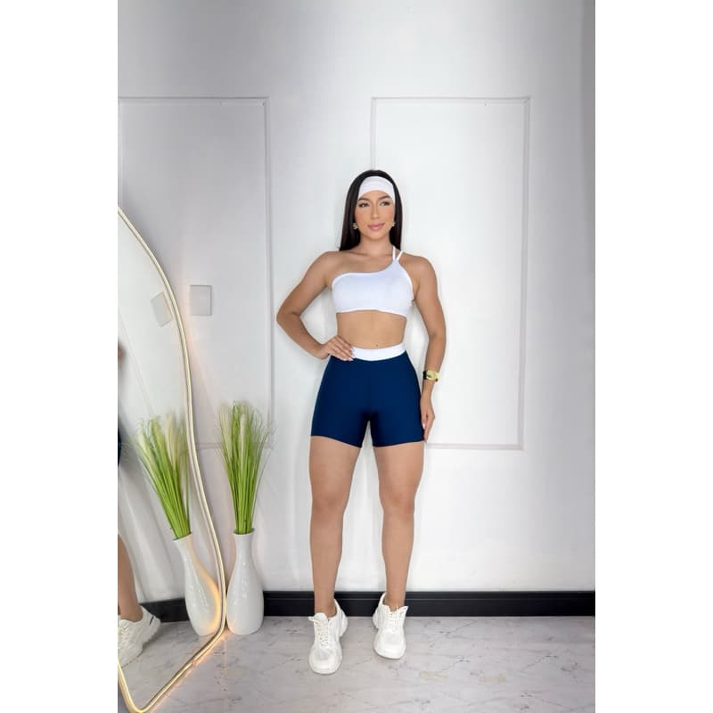 conjunto de short cross top nula manga fitness academia tecido toque macio zero transparência