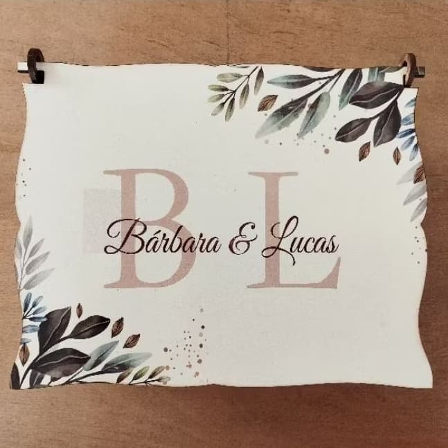 2 Caixas Personalizadas em MDF para casamento 14x18x6,5