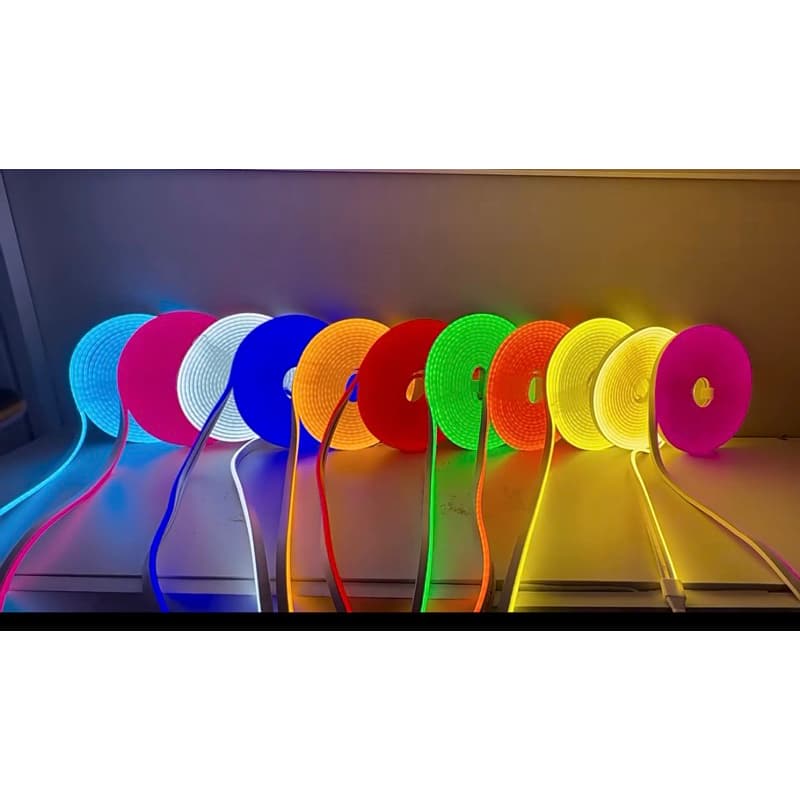 Fita Neon de led Fita 05 Metros Led Neon Silicone Corte 2,5cm Flex 12v Ip65