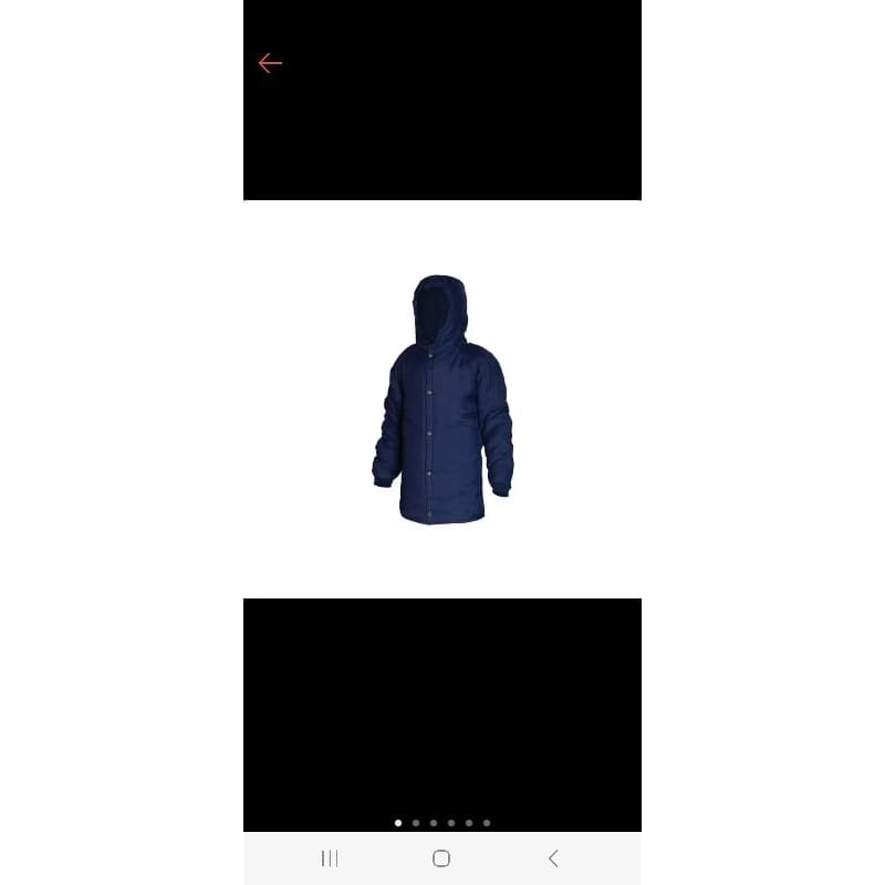 Japona térmica câmara fria -35 graus  Nylon Câmara fria azul.
