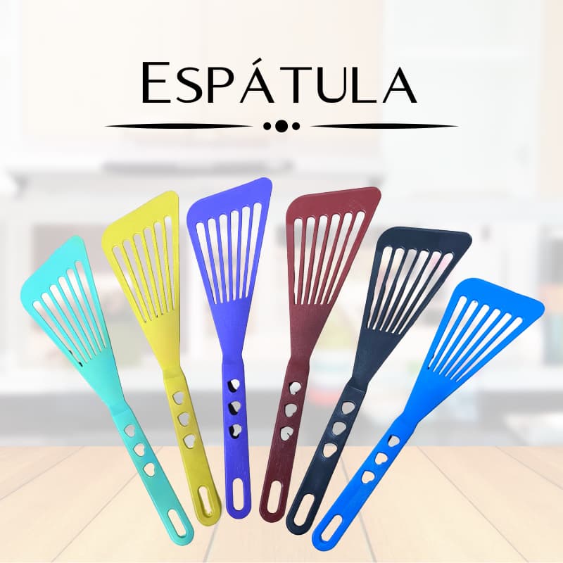 Espátula escumadeira Utensílios NYLON cozinha fritura CORES