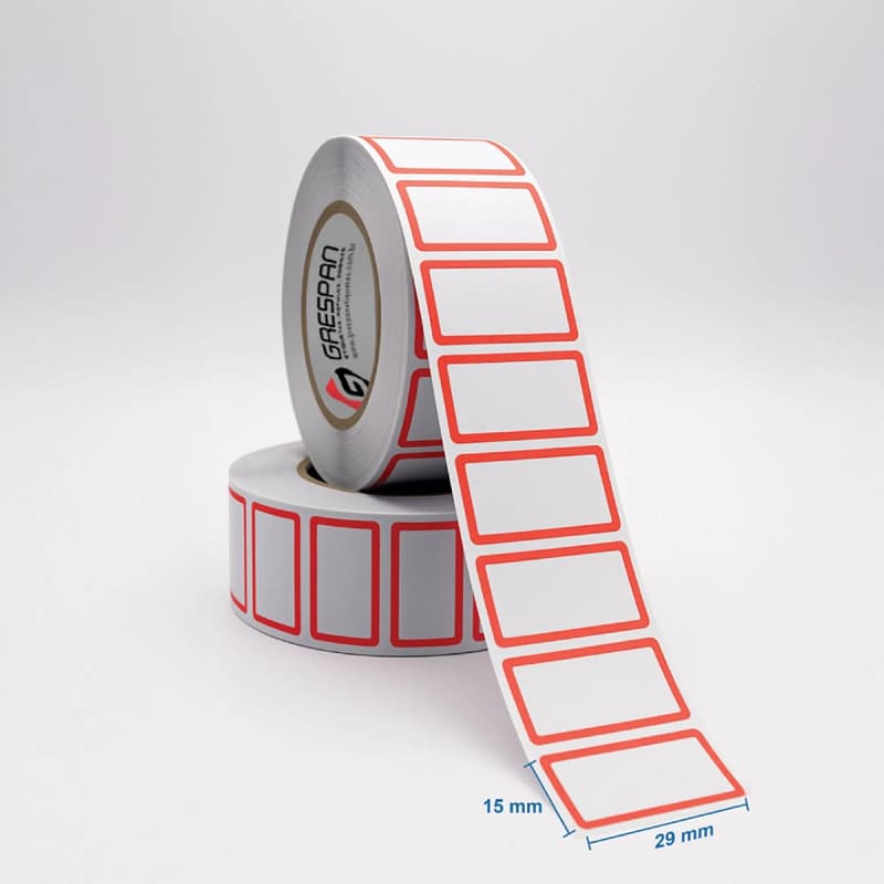 Etiqueta de Preço Rolo 29x15mm com 1300 Etiquetas Autocolantes