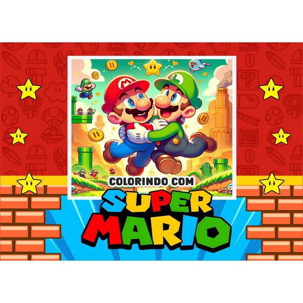 LIVRO DE COLORIR - MARIO