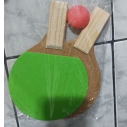 Ping Pong/Tênis de Mesa kit 2 raquetes c/ Eva e 1 bolinha pronto para brincar