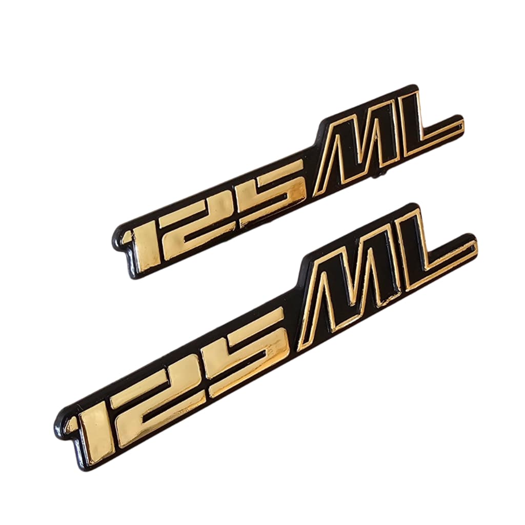 Emblema Tampa Lateral Ml 125 83 A 85 Preto - Par Paralelo