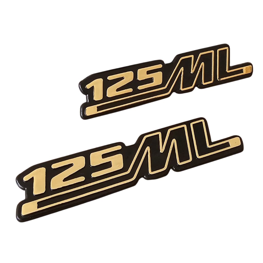 Emblema Tampa Lateral Ml 125 79 A 82 Bolinha Preto- Par