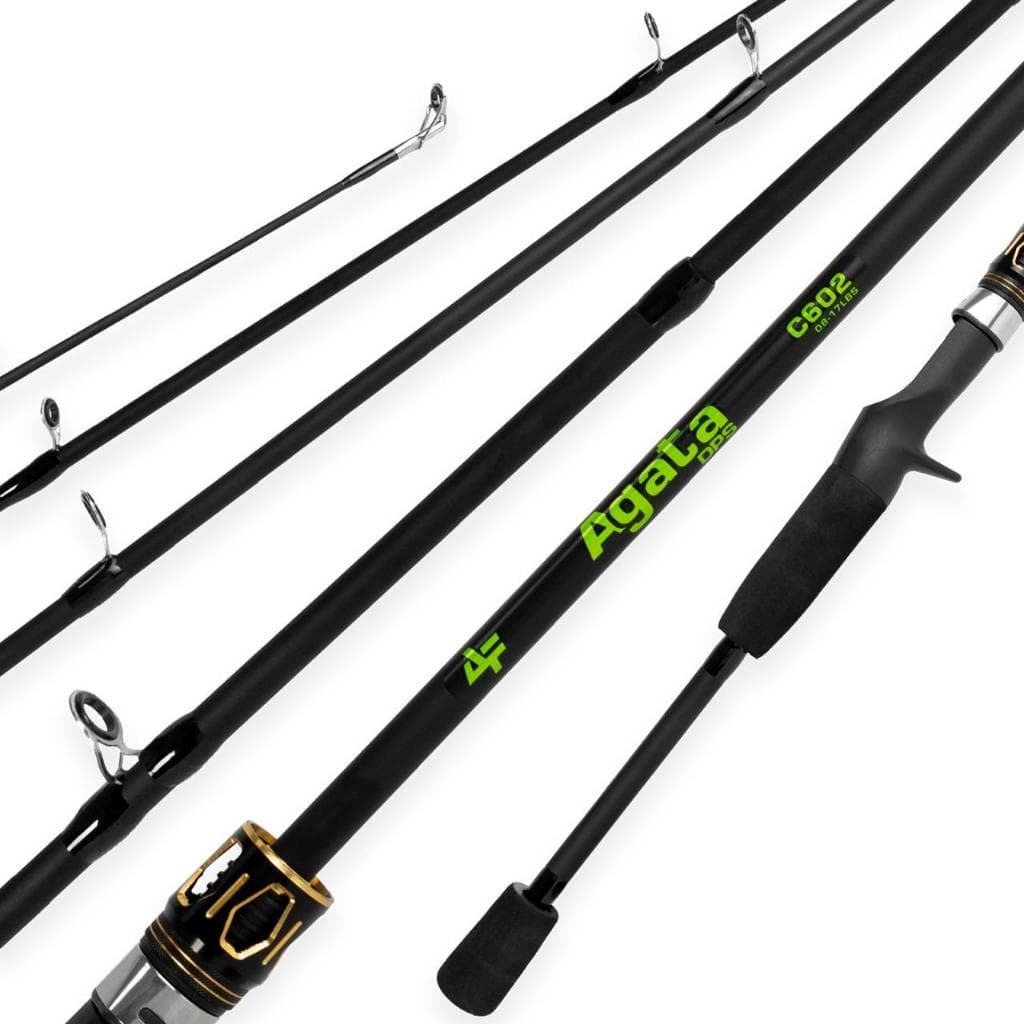 Vara Pesca P/Carretilha Agata 1,80m / 1,68m Albatroz Carbono 2p