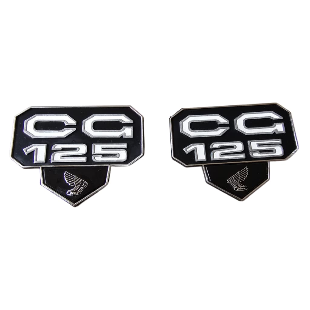 Emblema Tampa Lateral Cg 125 77 A 82 Bolinha Preto