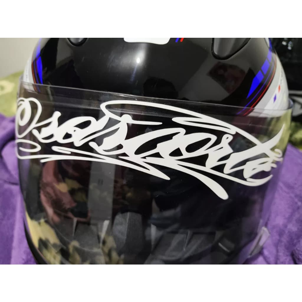 Adesivos Osascorte Moto Viseira Capacete 6x23 cm