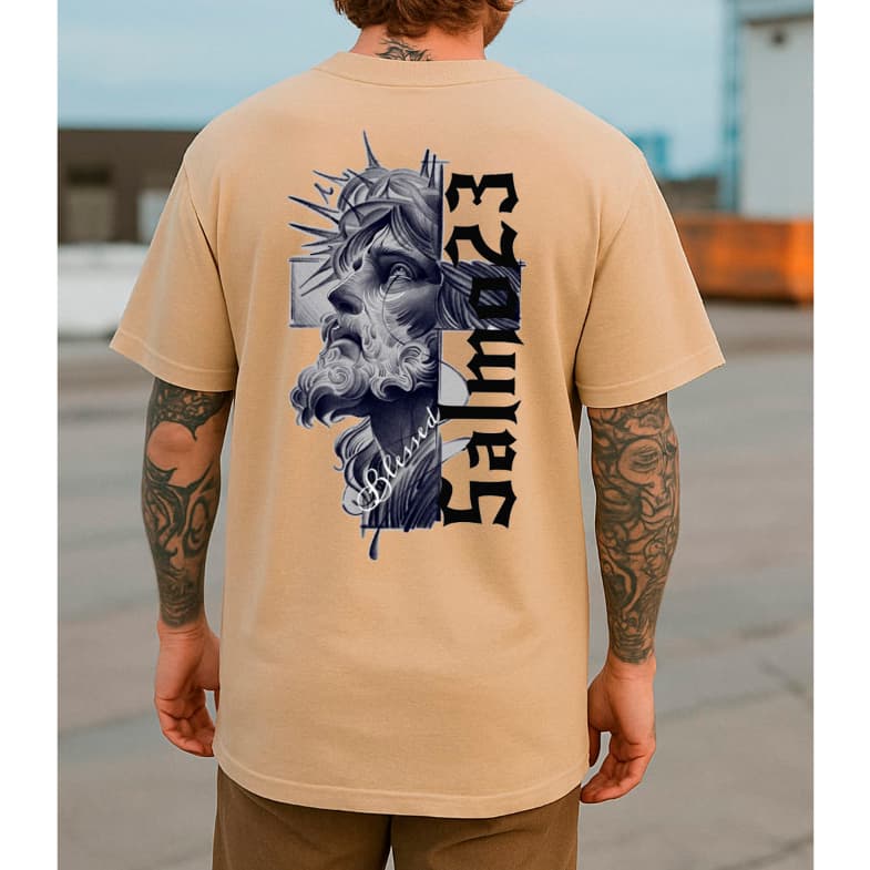 Camisa Camiseta Masculina Algodão Roupa Cristã Religiosa Qualidade Tshirt Moda