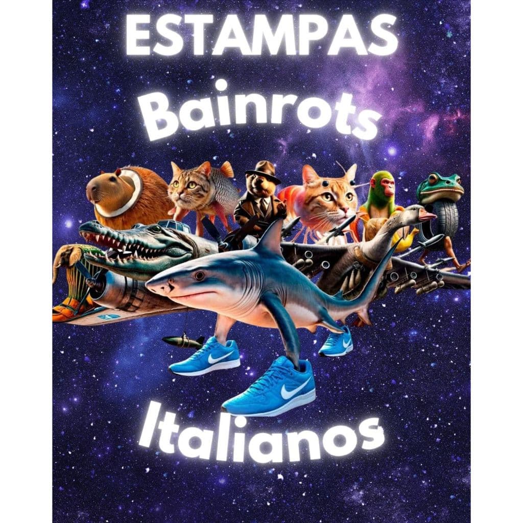 Estampa Transfer Termocolante 12cm Brainrot Italiano Para Personalizar Roupa Facil Aplicação Com Ferro de Passar