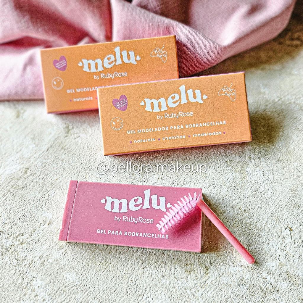 Gel Modelador para Sobrancelhas Melu by Ruby Rose - Incolor, Fixação Prolongada e Secagem Rápida 10g