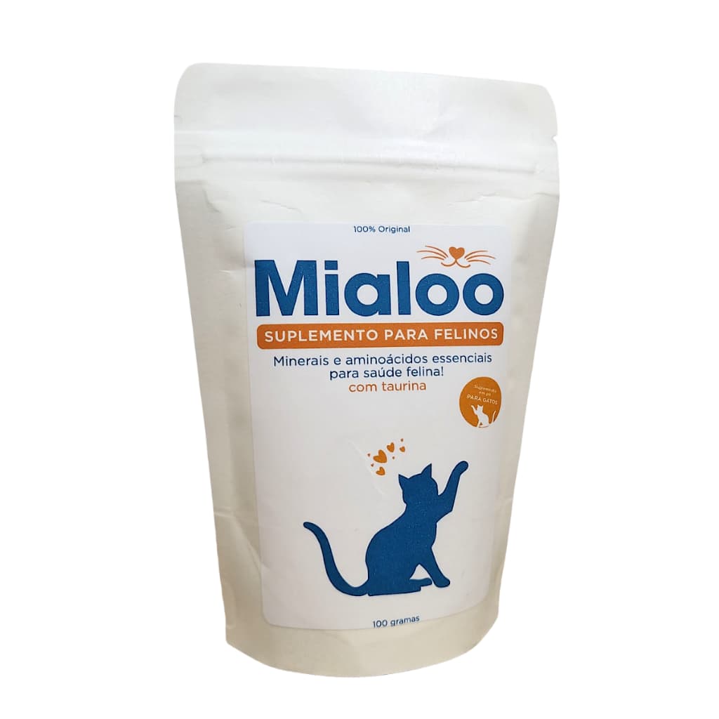 Suplemento Alimentar Para Gatos Com Taurina Minerais Essenciais Aminoácidos em Pó 100g Saúde E Bem-Estar