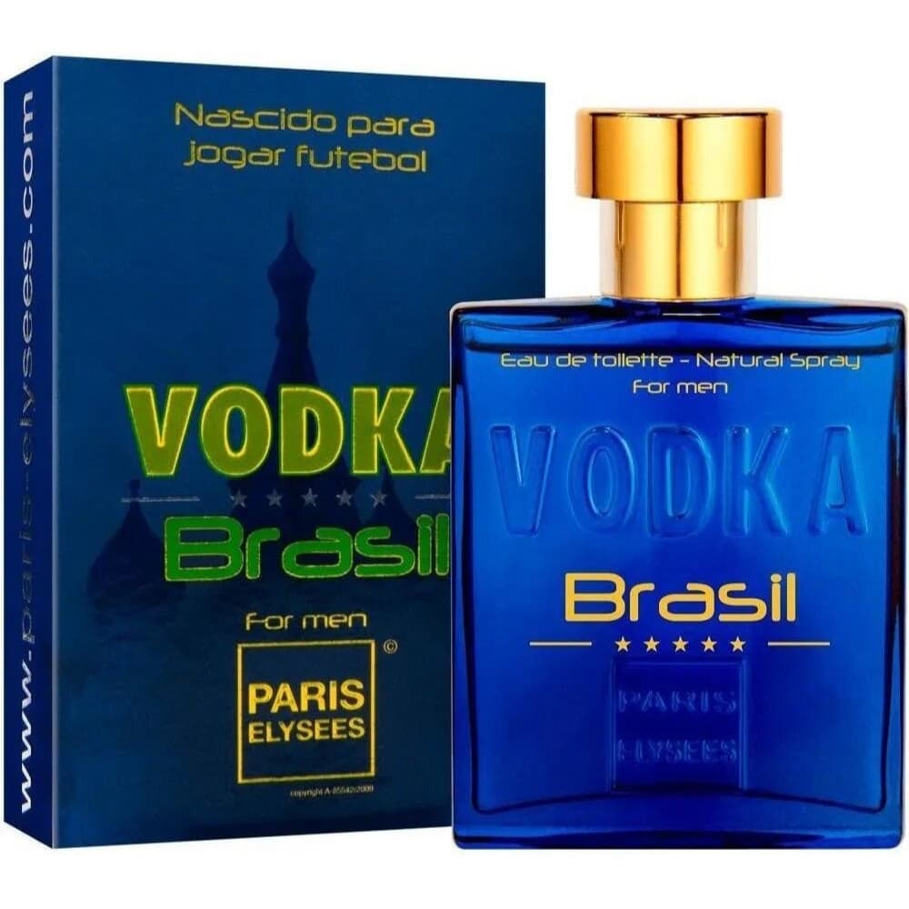 Perfume Vodka Brasil Azul 100 Ml Paris Elysees