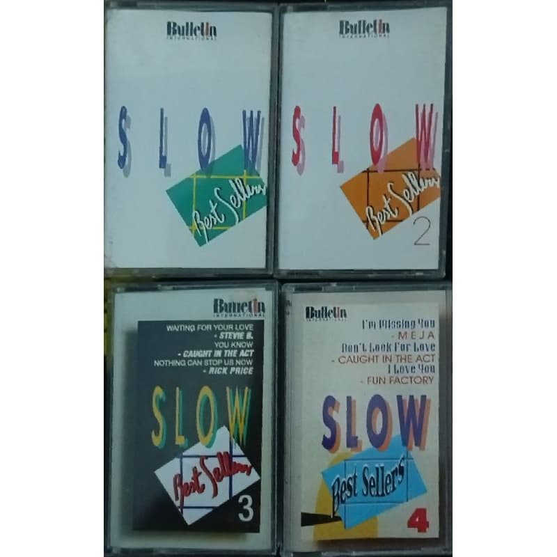 kit 4 fita cassete slow best sellers k7