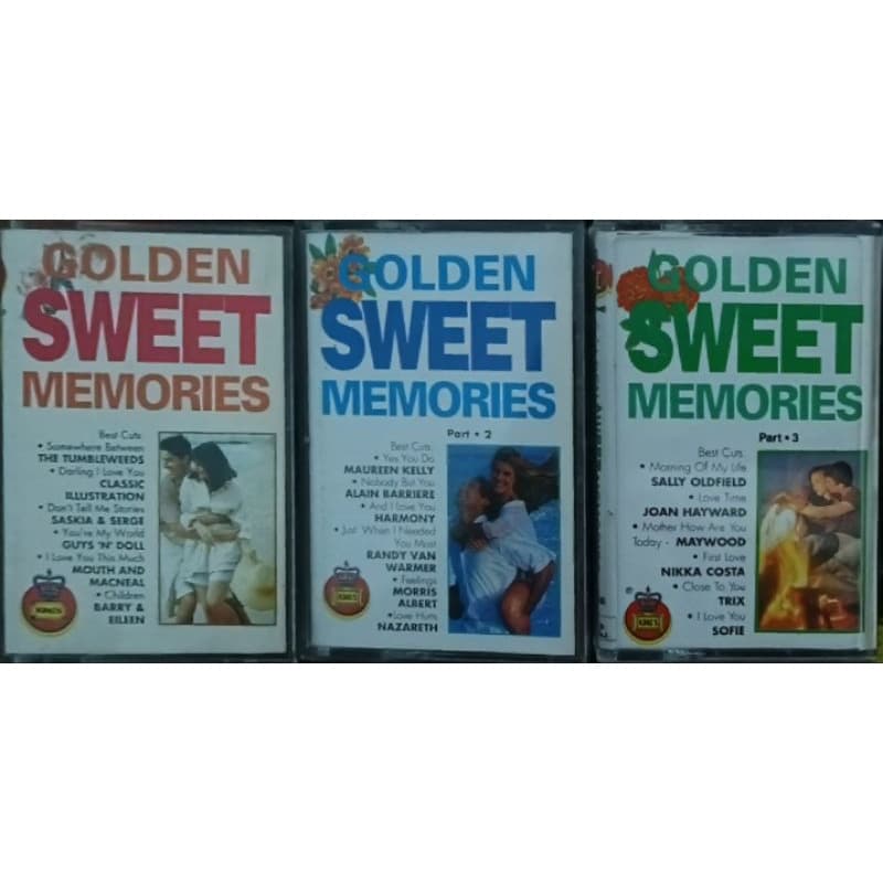 kit 3 fita cassete Golden Sweet Memories k7