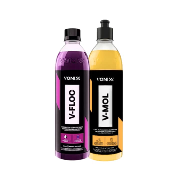 Kit Shampoo Automotivo Sujeira Pesada V-Floc V-Mol Vonixx