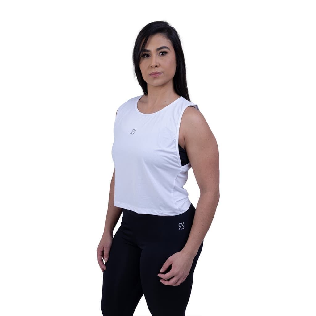 Regata Academia Fitness de Poliamida DryFit Proteção Uv Blusinha De Academia Confortável