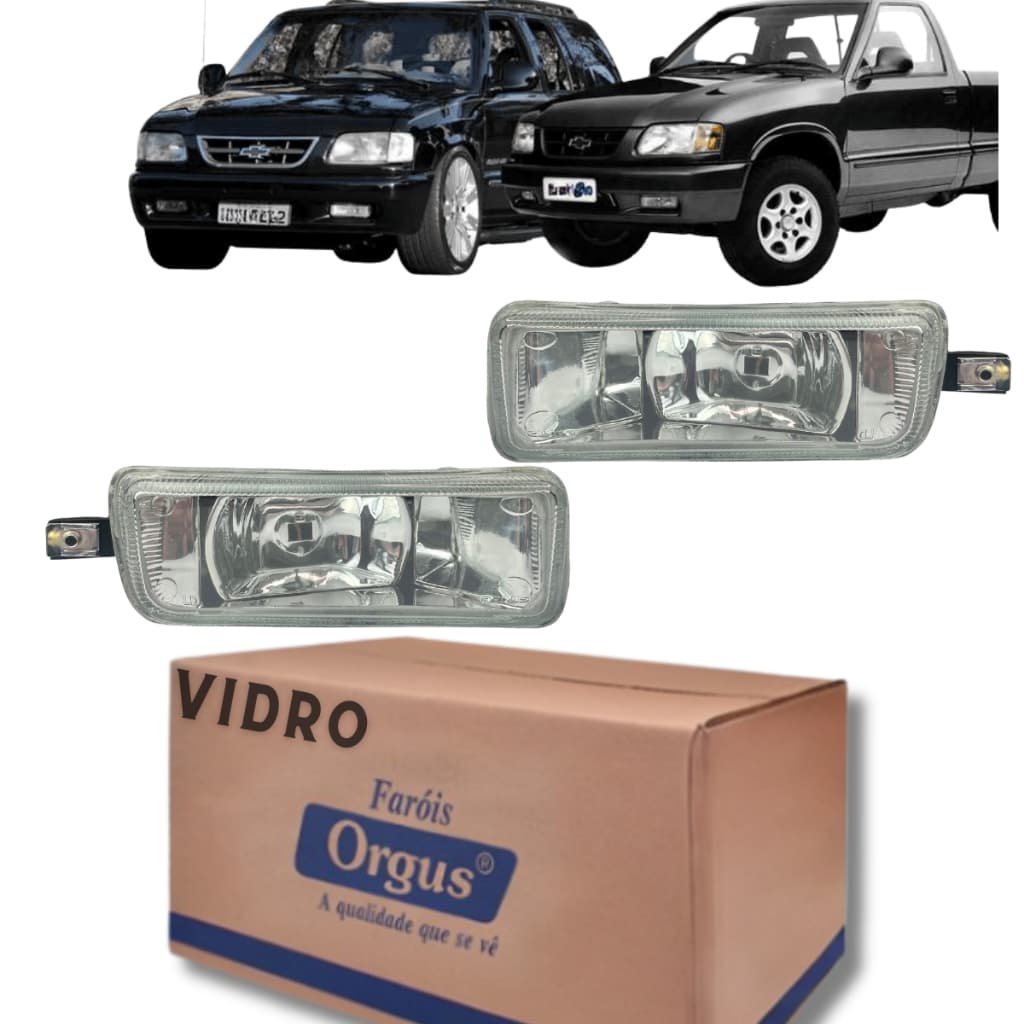 Par Farol Auxiliar Pick-up S10/blazer 1995 Á 1997 - Orgus