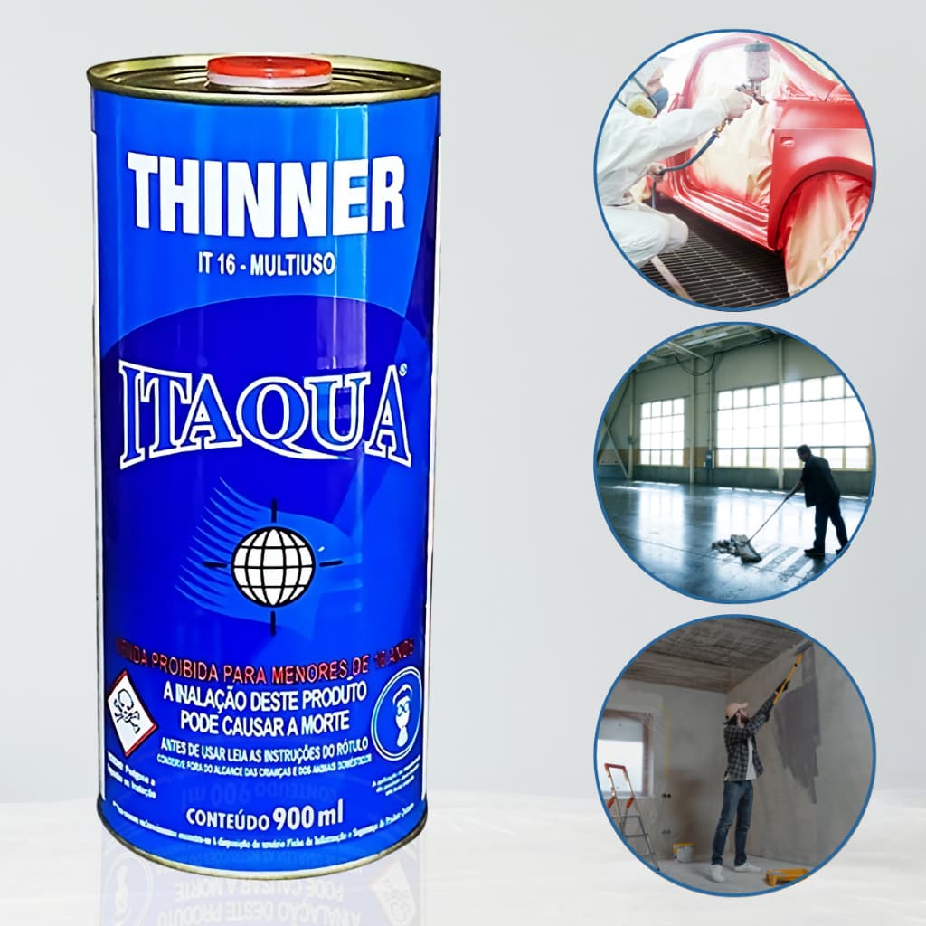 Thinner Automotivo It 16 Diluição Limpeza 900ml Itaqua Tiner