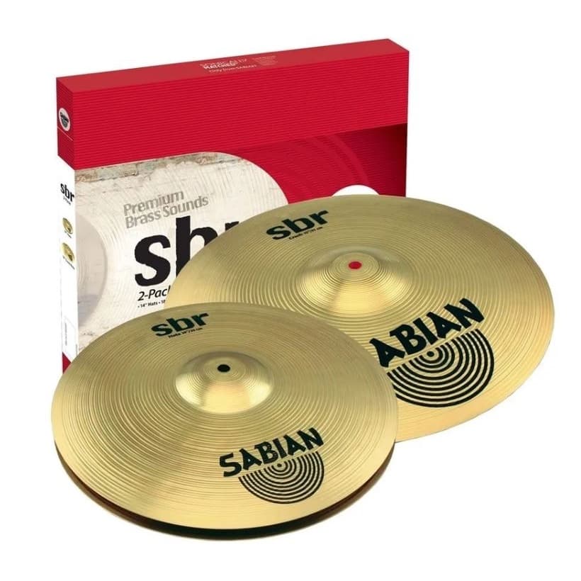 Kit de Pratos Sabian SBR First Pack Hats 13 + Crash 16