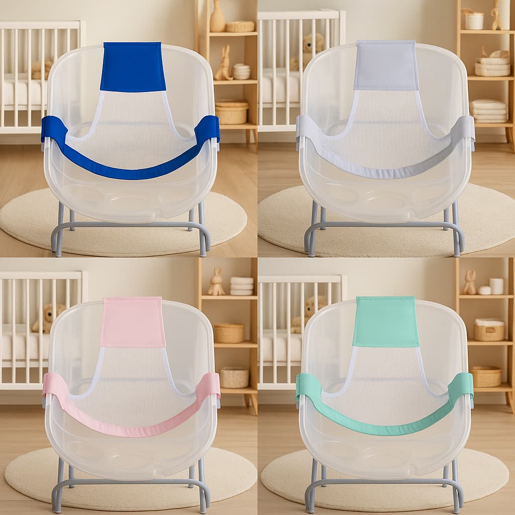 Rede Banho Bebê Ajustável Suporte Universal Conforto e Seguro para Banheira