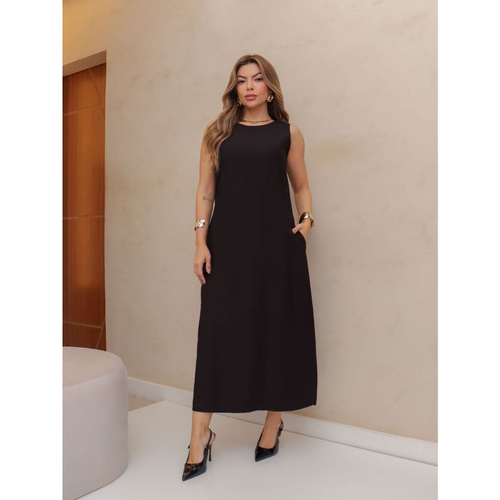 SM Vestifo Midi Com Fenda - Y-108