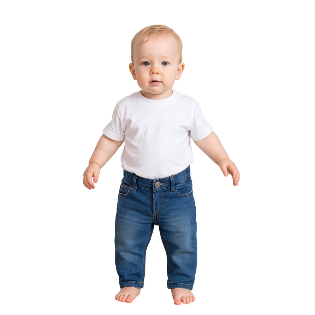 Calça Jeans Infantil Menino Criança Com Regulador Look estiloso desde pequeno