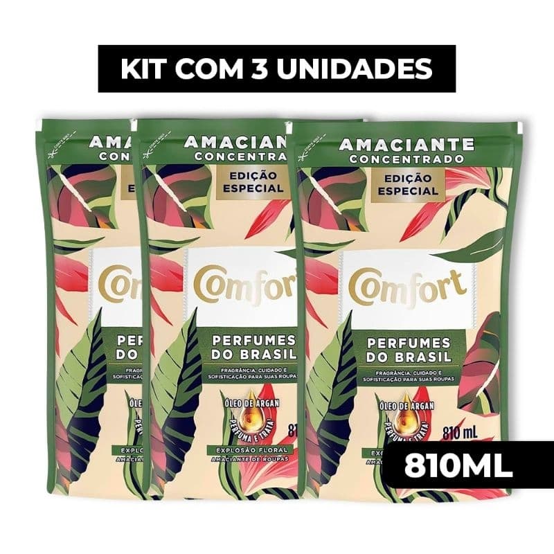 Amaciante Concentrado Comfort Perfume do Brasil Sachê de 810ml