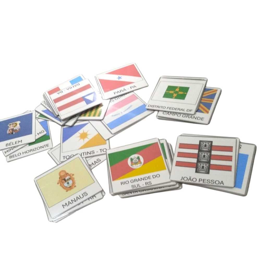 JOGO DA MEMÓRIA DAS BANDEIRAS DOS ESTADOS E CAPITAIS DO BRASIL