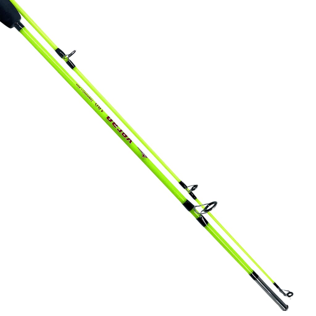 Vara De Pesca 1,8m Fibra De Vidro 12-25 Lbs P/ Molinete 2 Partes - Leve para Tucunare Traira