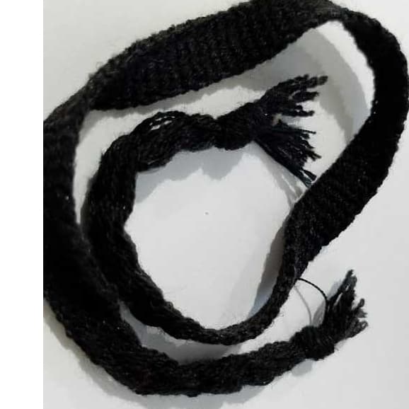 Pulseira de Pano Preta Hippie Amizade Tornozeleira 1 Unidades