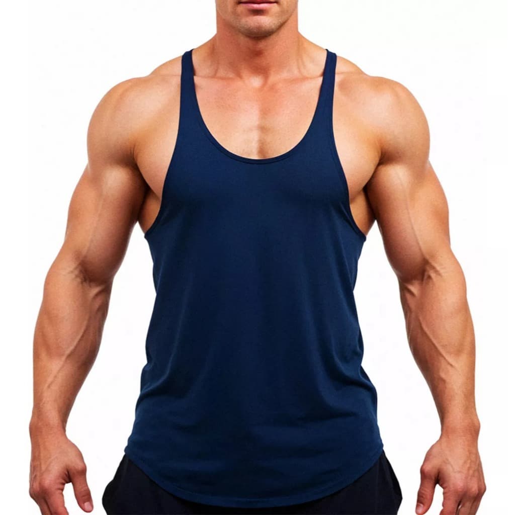 Regata Cavada Masculina Academia Treino Musculação Streetwear Confortável Leve Fitness