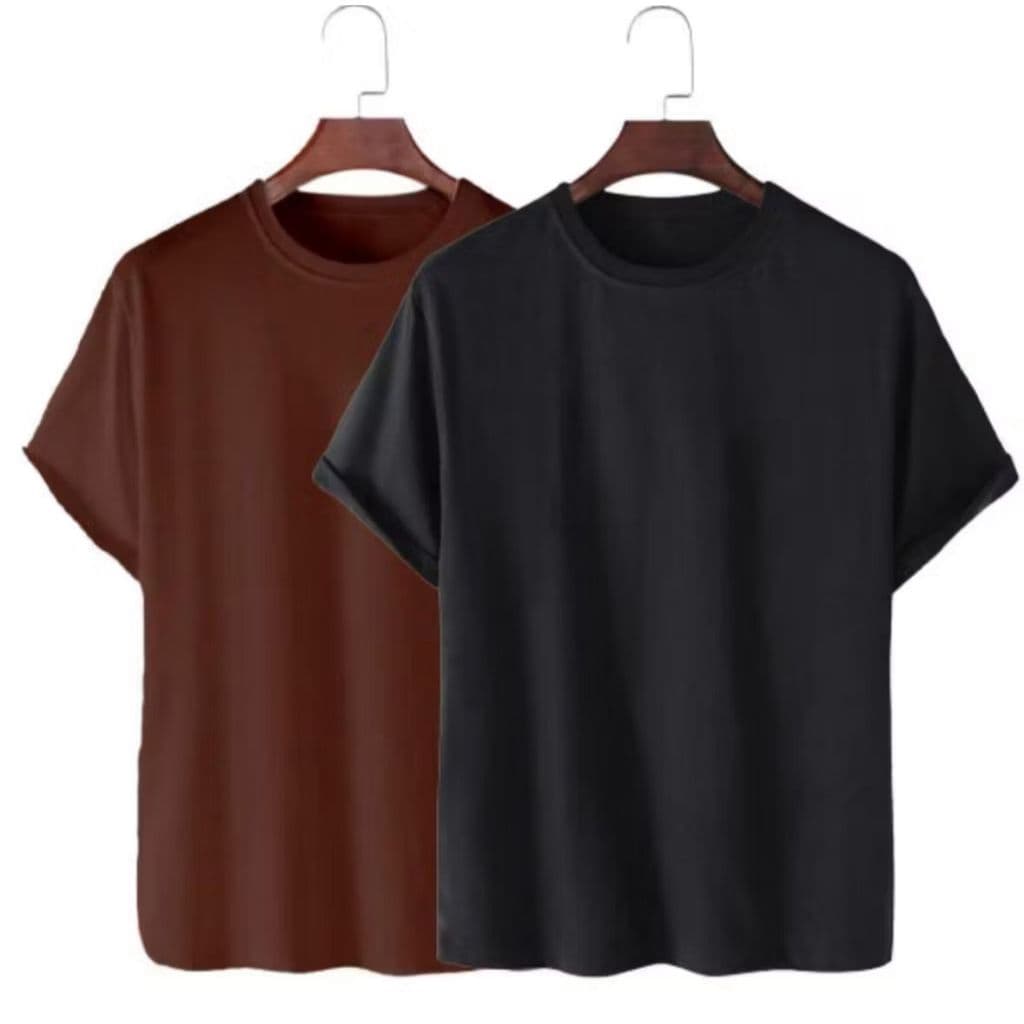 Kit 2 Camisetas Femininas e Masculinas 100% Algodão Lisa Oversized | Gola Redonda – Básica em Promoção com Frete Grátis