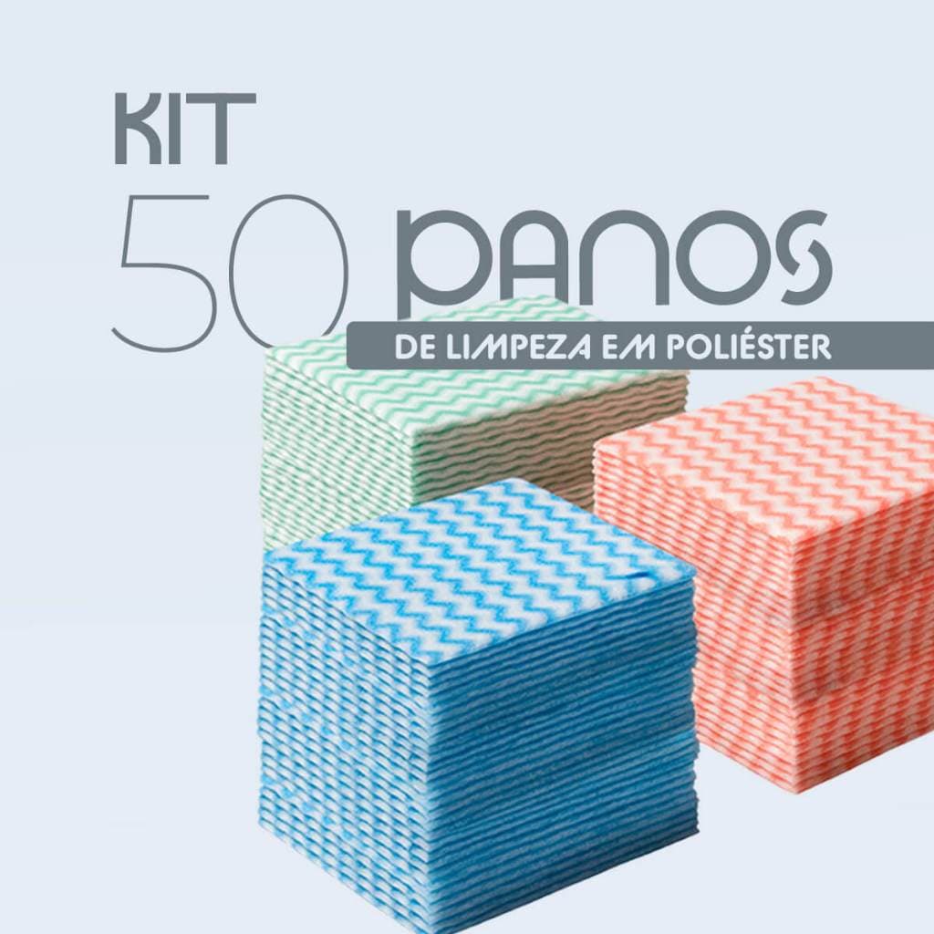 KIT 50 Panos De Limpeza Multiuso Macio Doméstico Profissional