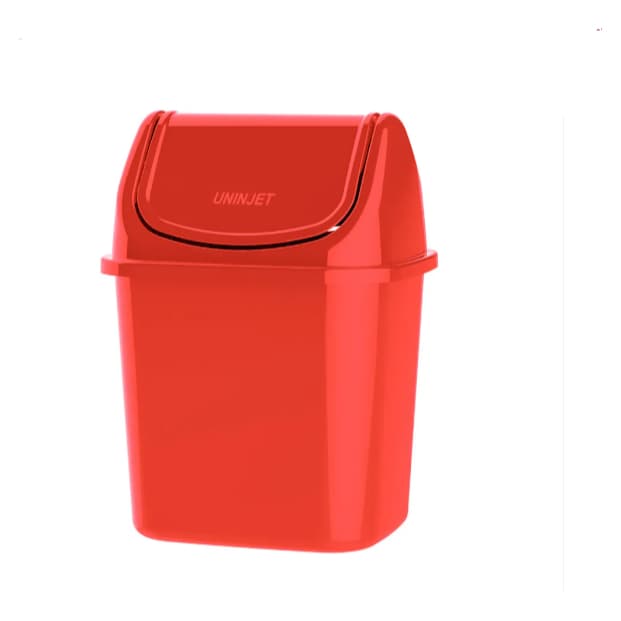 Lixeira de Pia Basculante Vermelho uninjet