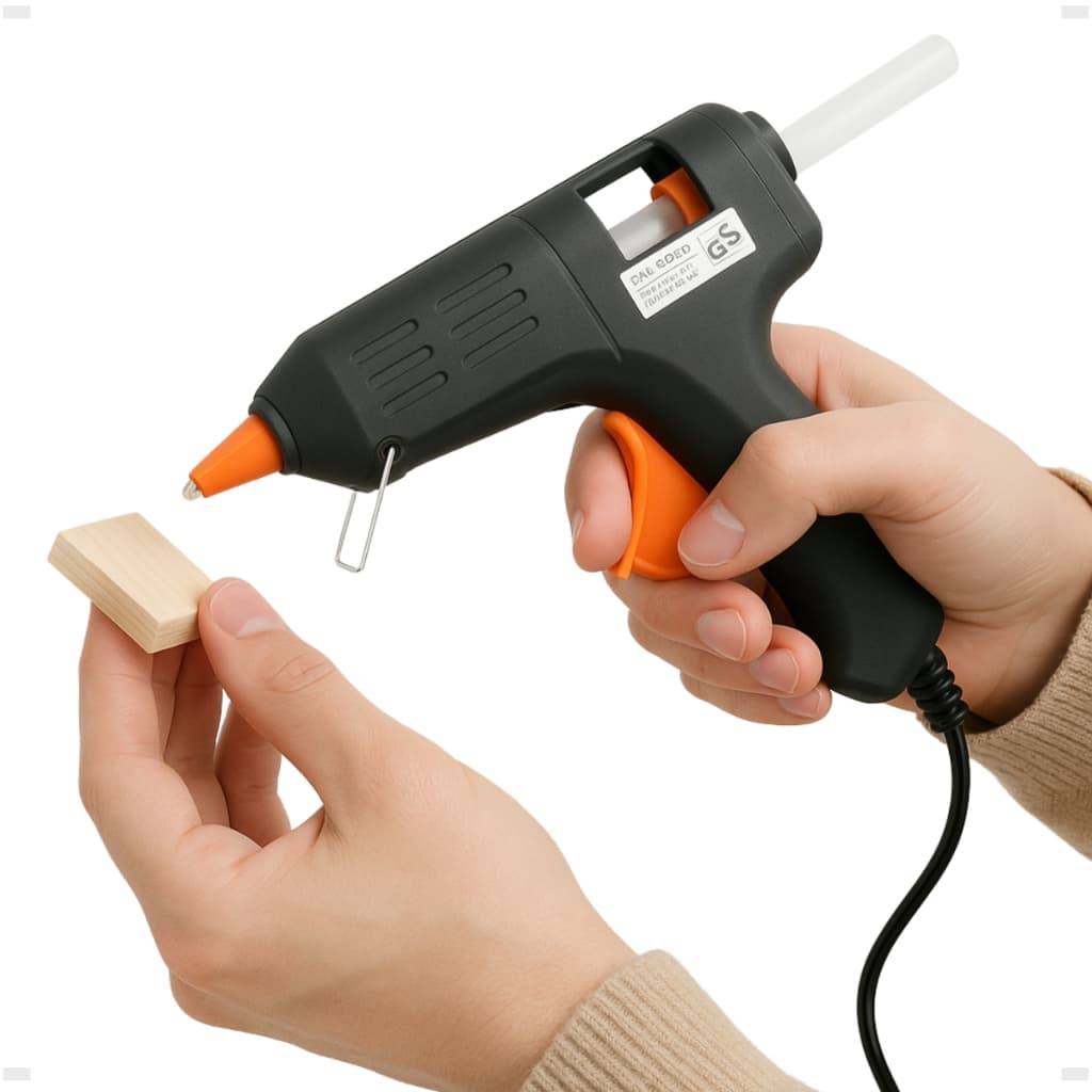 Pistola de Cola Quente 10W Bivolt com 12 Bastões Inclusos Artesanato Reparos Rápido Envio Imediato