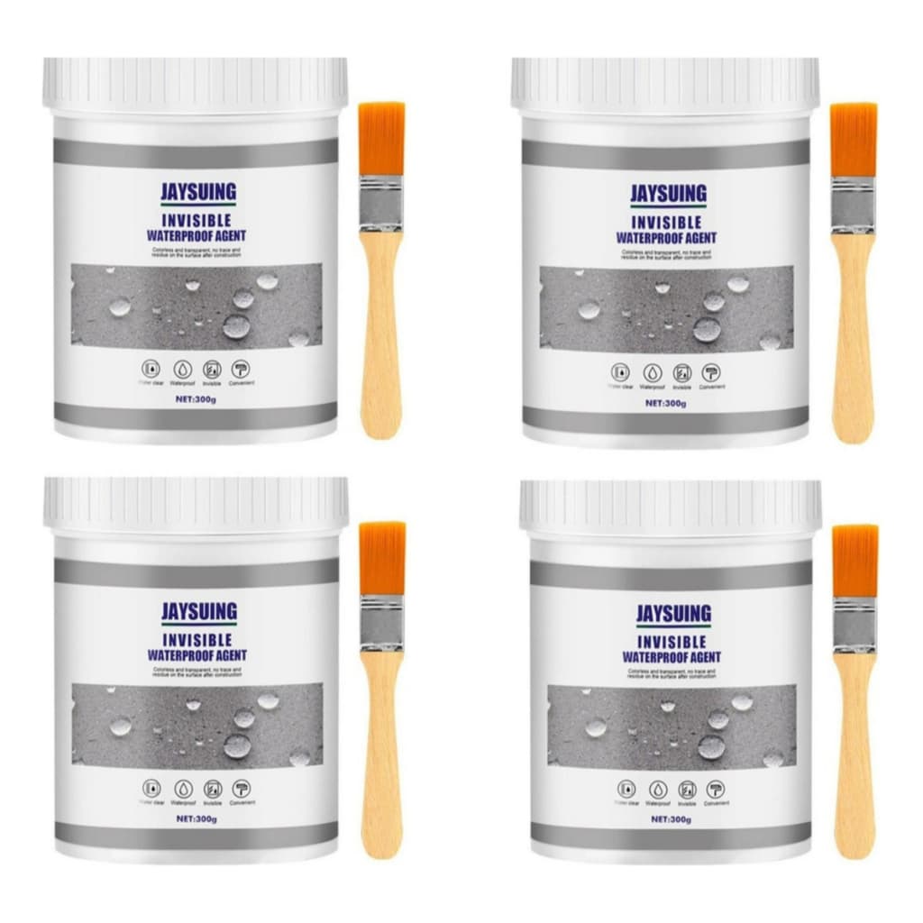 Kit 4 Selante Para Infiltrações  300g + 4 Pincel