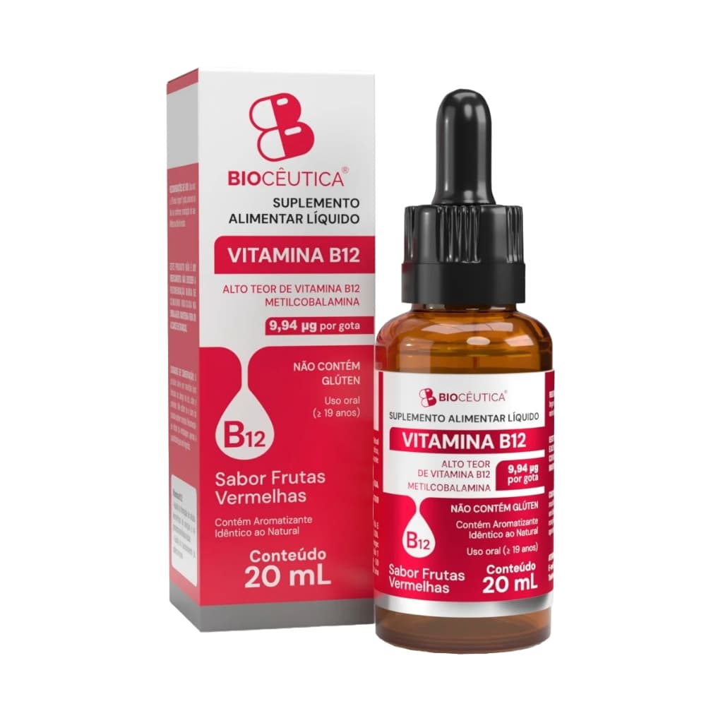 Vitamina B12 Metilcobalamina Líquido Biocêutica 20 ml