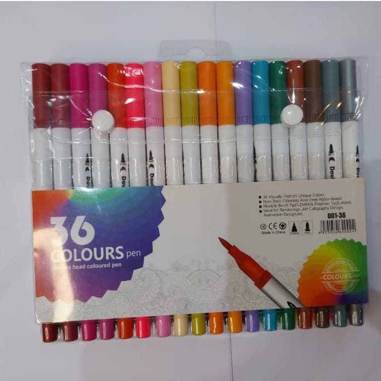 CANETINHA PARA PINTAR COLORIR DESENHAR 36 48 CORES