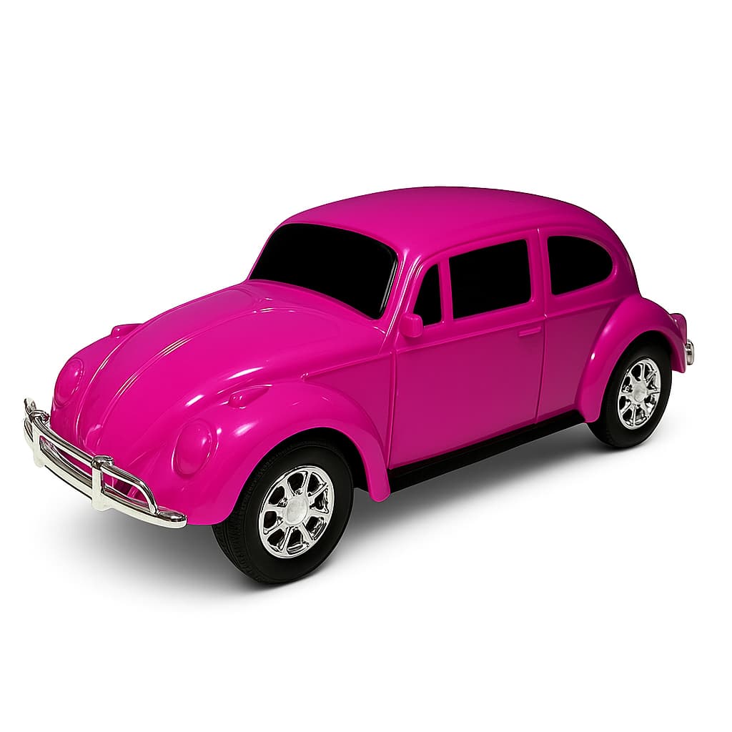 Fusca de Brinquedo Rosa - Clássico e Divertido 1970 Carro Miniatura
