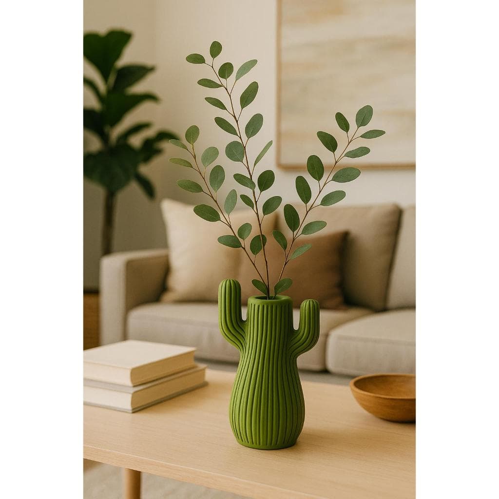 Vaso Decorativo em Forma de Cacto Vaso de cacto 20cm