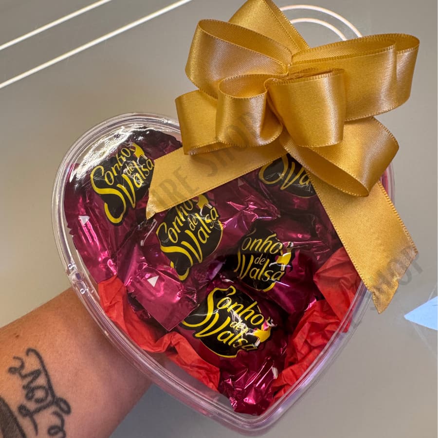 Cesta de Chocolate Coração Presente para Todas as ocasiões Urso Dia dos Namorados Dia dos Pais Natal Amigo Chocolate