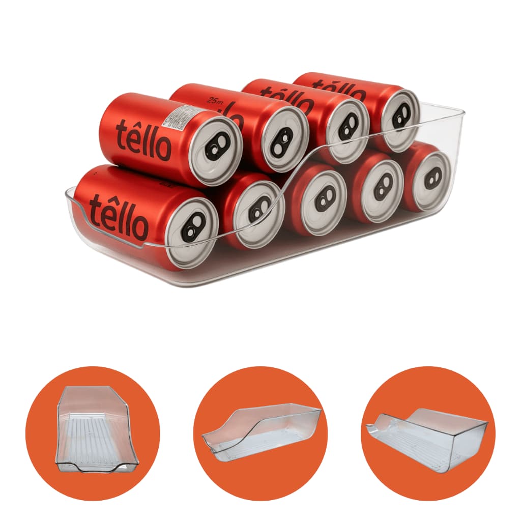 Organizador De Latas Lyor Até 10 Latas Cesto Decorativo
