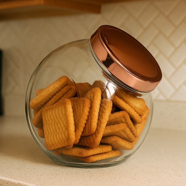 Pote Baleiro Plástico com Tampa de Rosca Rose Gold Cromado 2,5LT 2,4LT Grande Cores