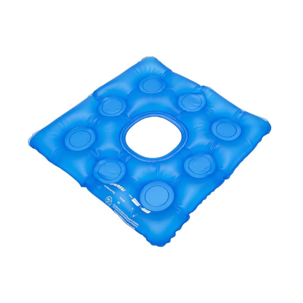 Almofada Gel Quadrada Com Orifício Aquasonus Conforto Ortopédico Anti Escaras Sentar Conforto
