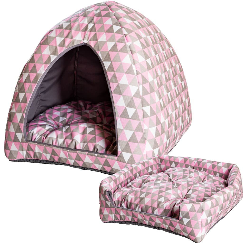 Cama Cachorro Gato Toca Iglu 2 em 1
