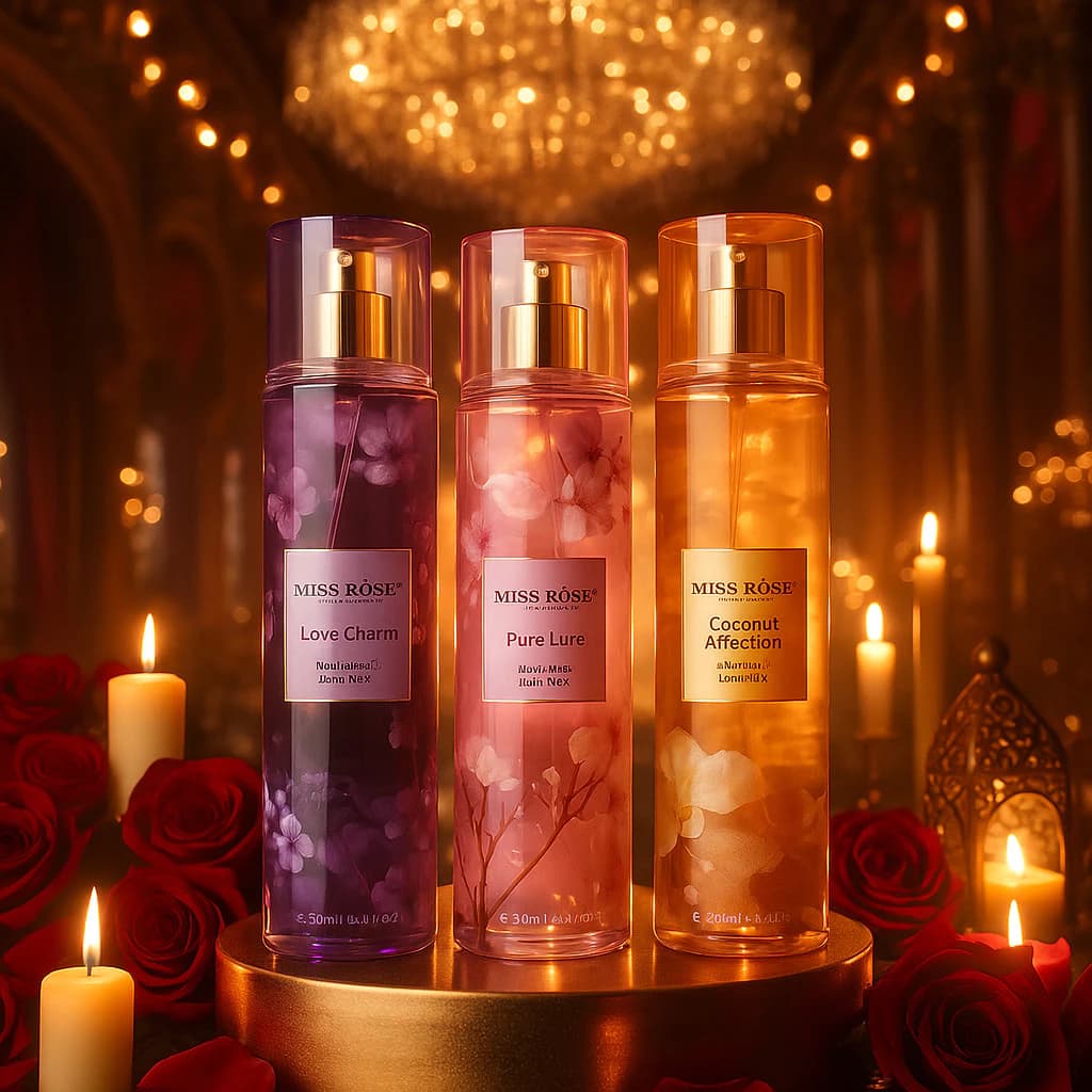 Body Splash Flowers Inspirações Marca Famosa VS Miss Rose