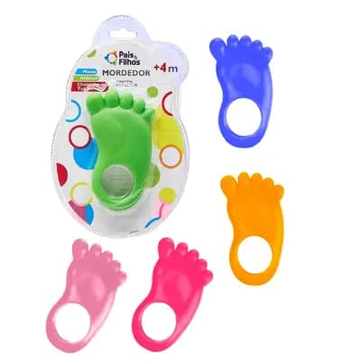 Mordedor Para Bebe Infantil Brinquedo Macio Bichinho Menino Mordedor Pé Pezinho P/ Bebê Atóxico Anti-stress