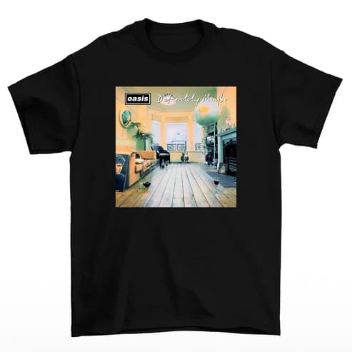 Camisa Premium Banda Oasis Definitely Maybe Blusa Unissex Camiseta 100% Algodão